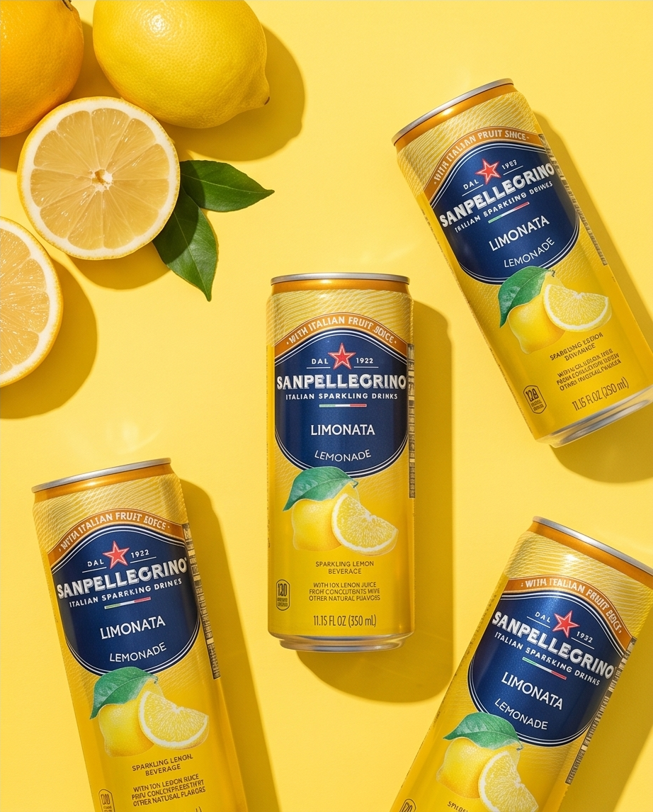 SanPellegrino Limonata – Italienische Zitronenlimonade 33cl Dose