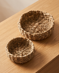 2er Set - kleine Seegras-Körbe | Boho-Chic