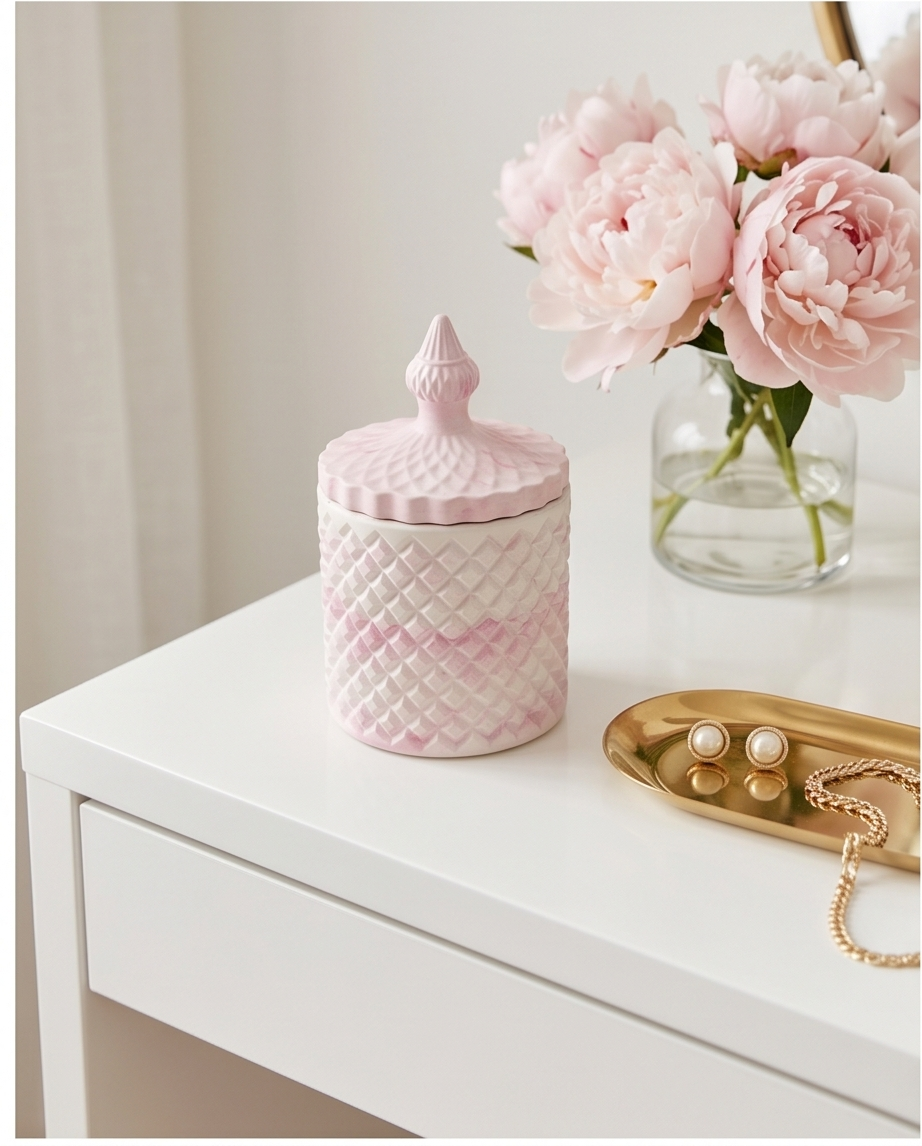 Handmade - Schatulle „Orient“ groß aus Gips – Aufbewahrung für Bonbons & Schmuck