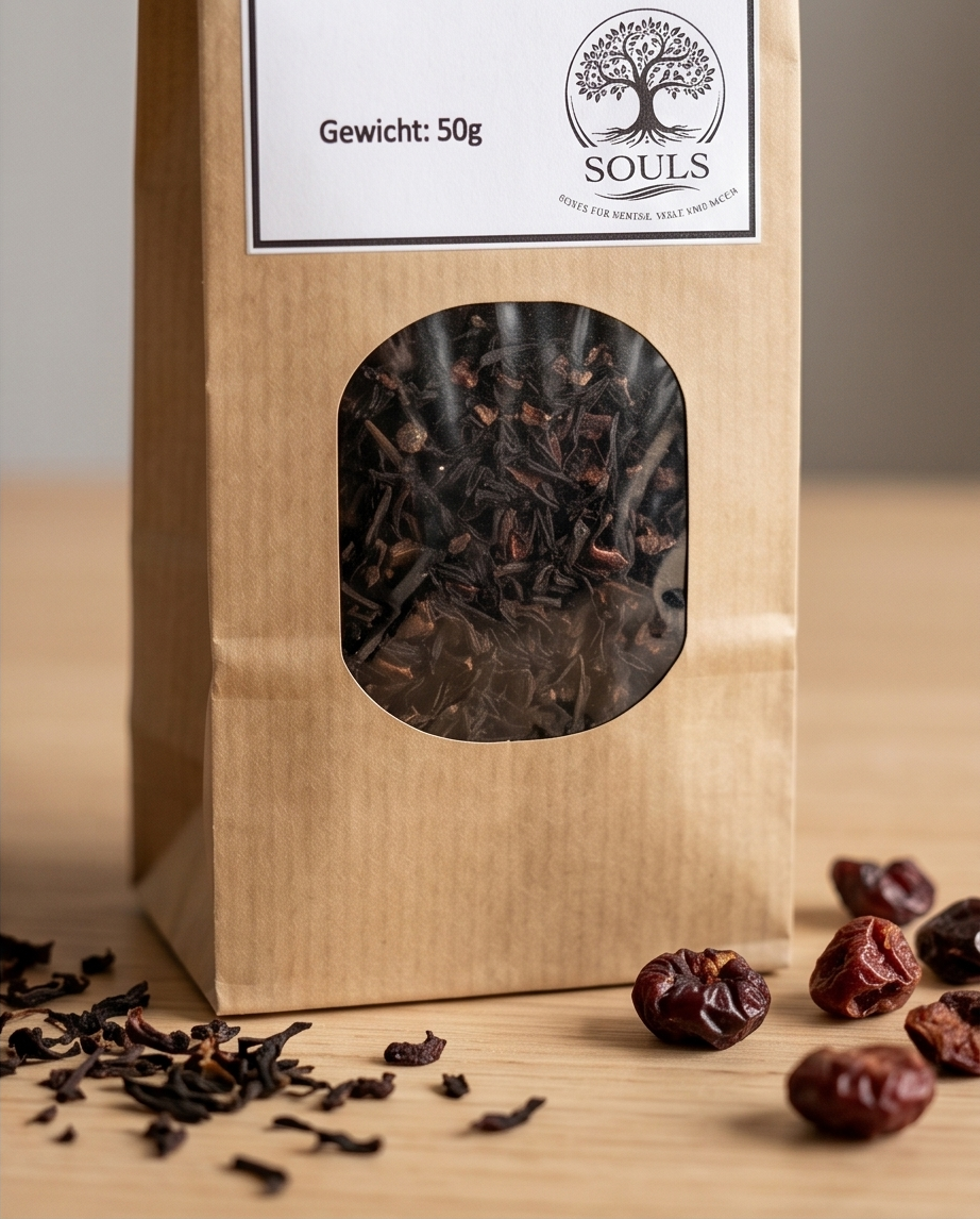 Schwarztee Wildkirsche 50 g – Aromatischer Tee mit Wildkirsch-Geschmack