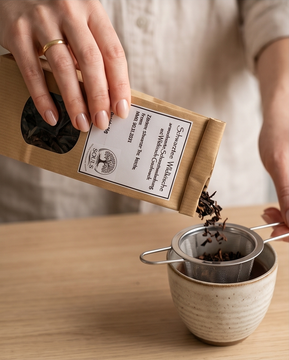 Schwarztee Wildkirsche 50 g – Aromatischer Tee mit Wildkirsch-Geschmack
