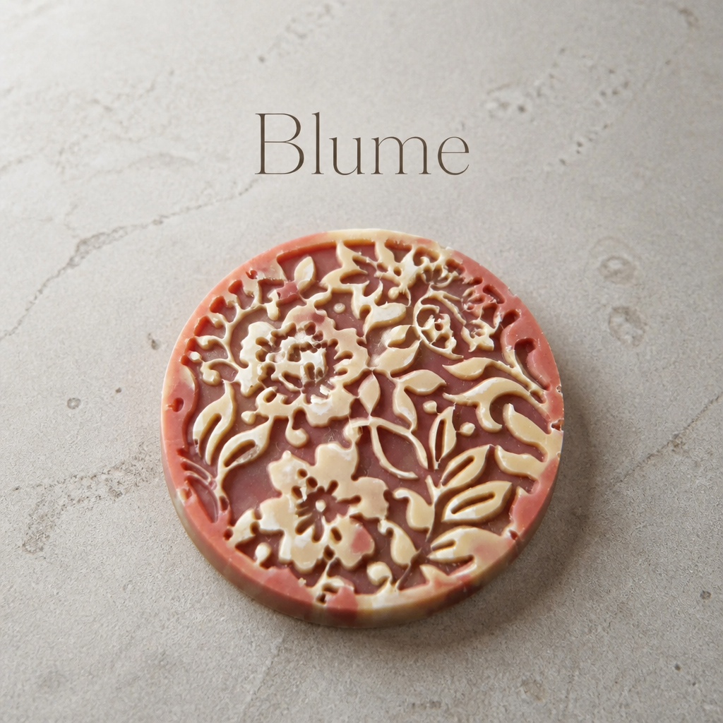Handmade | Naturseife Cherry Slushi 'Blume' mit Ziegenmilchpulver
