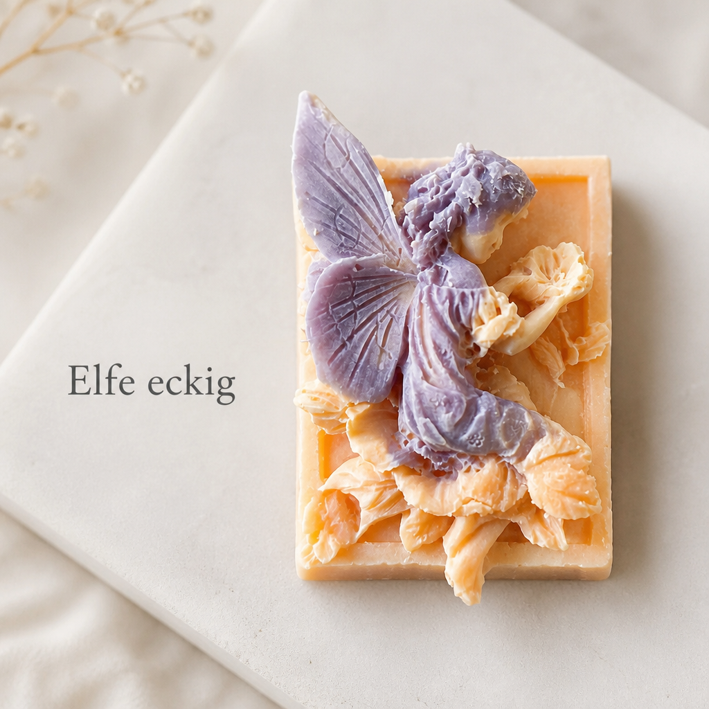 Handmade | Pflanzenseife Sommerfrische 'Elfe eckig'