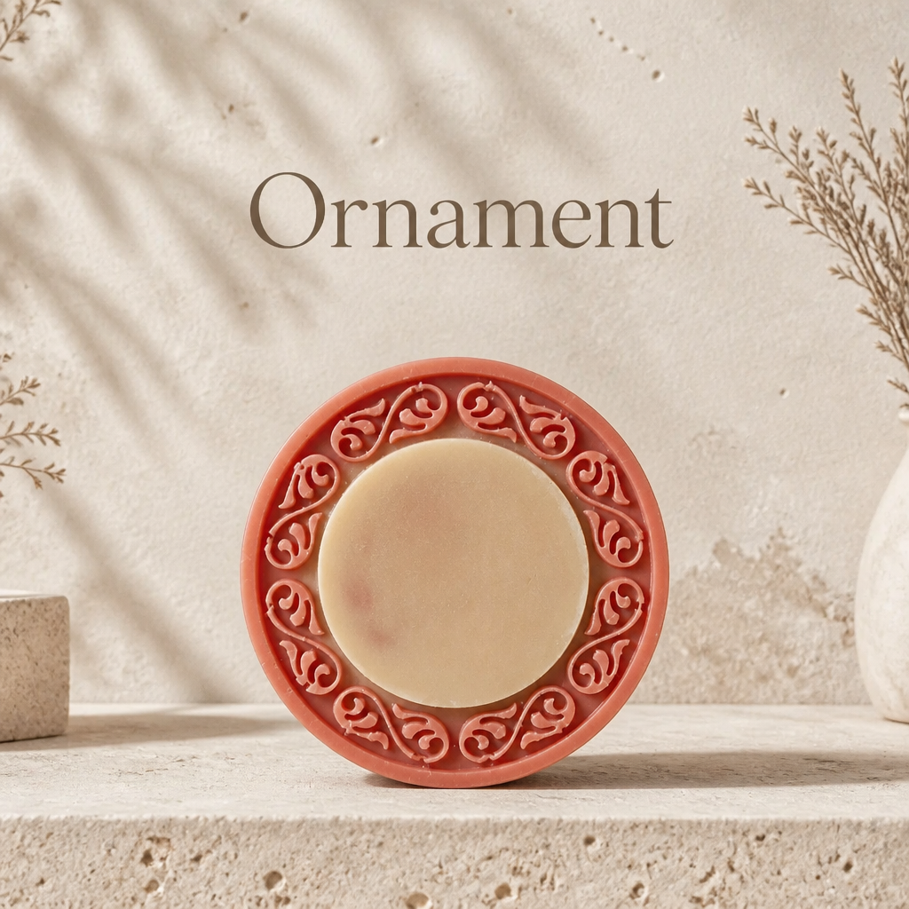 Handmade | Naturseife Cherry Slushi 'Ornament' mit Ziegenmilchpulver