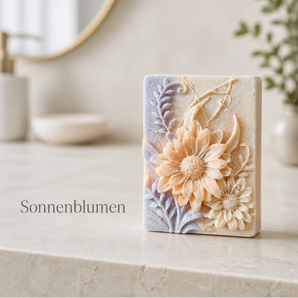 Handmade | Pflanzenseife Sommerfrische 'Sonnenblumen'