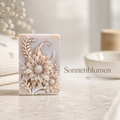 Handmade | Naturseife Cherry Slushi 'Sonnenblumen' mit Ziegenmilchpulver