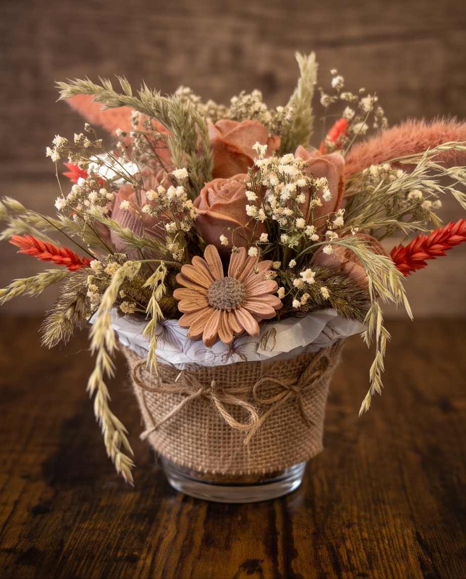 Handmade - Blumen-Bouquet aus Seifen | handgesiedet | Natur