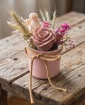 Handmade - Blumen-Bouquet aus Seifen | handgesiedet | Rosatöne