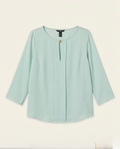 2nd Hand | H&M Bluse / Schlupfbluse Mintgrün – Gr. 36 – Elegantes Detail