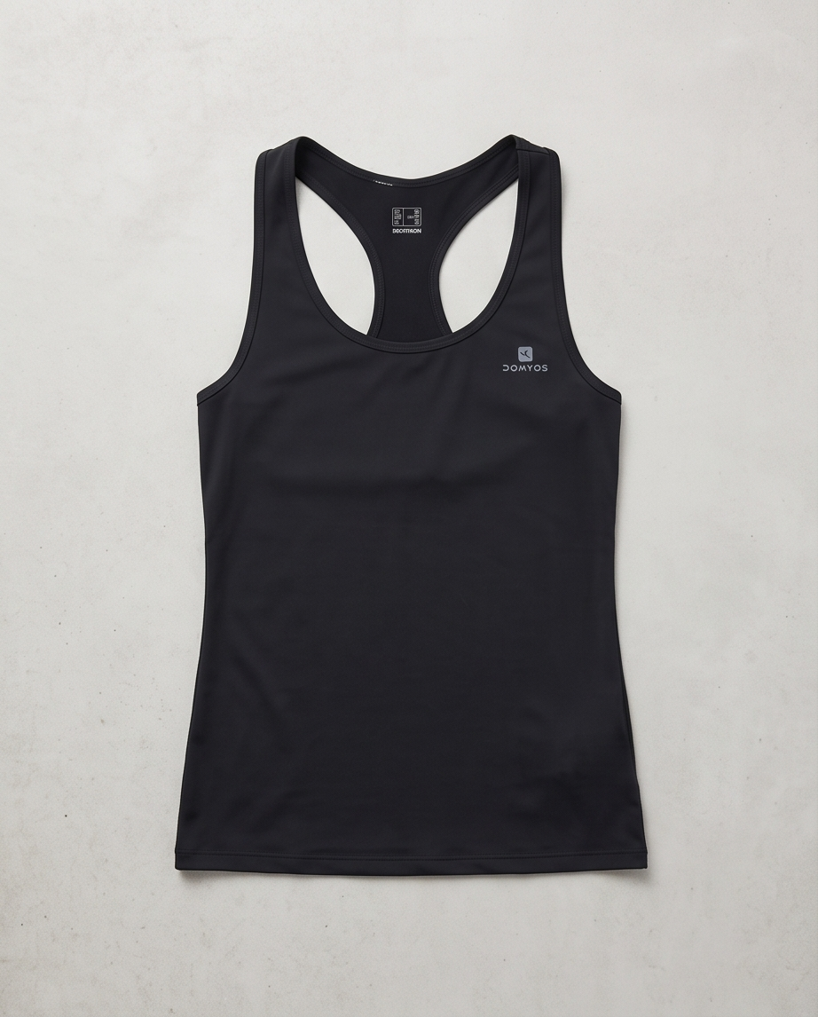 2nd Hand | DOMYOS Damen Fitness Tanktop (Racerback) – Schwarz - Größe 38