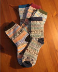 Retro Socken für Damen | Kuschelsocken Vintage-Look