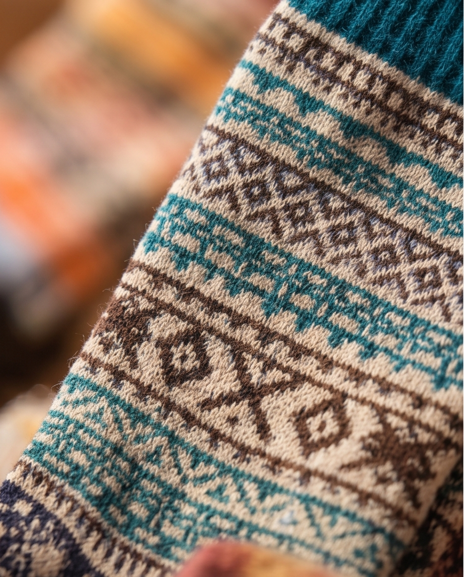 Retro Socken für Damen | Kuschelsocken Vintage-Look