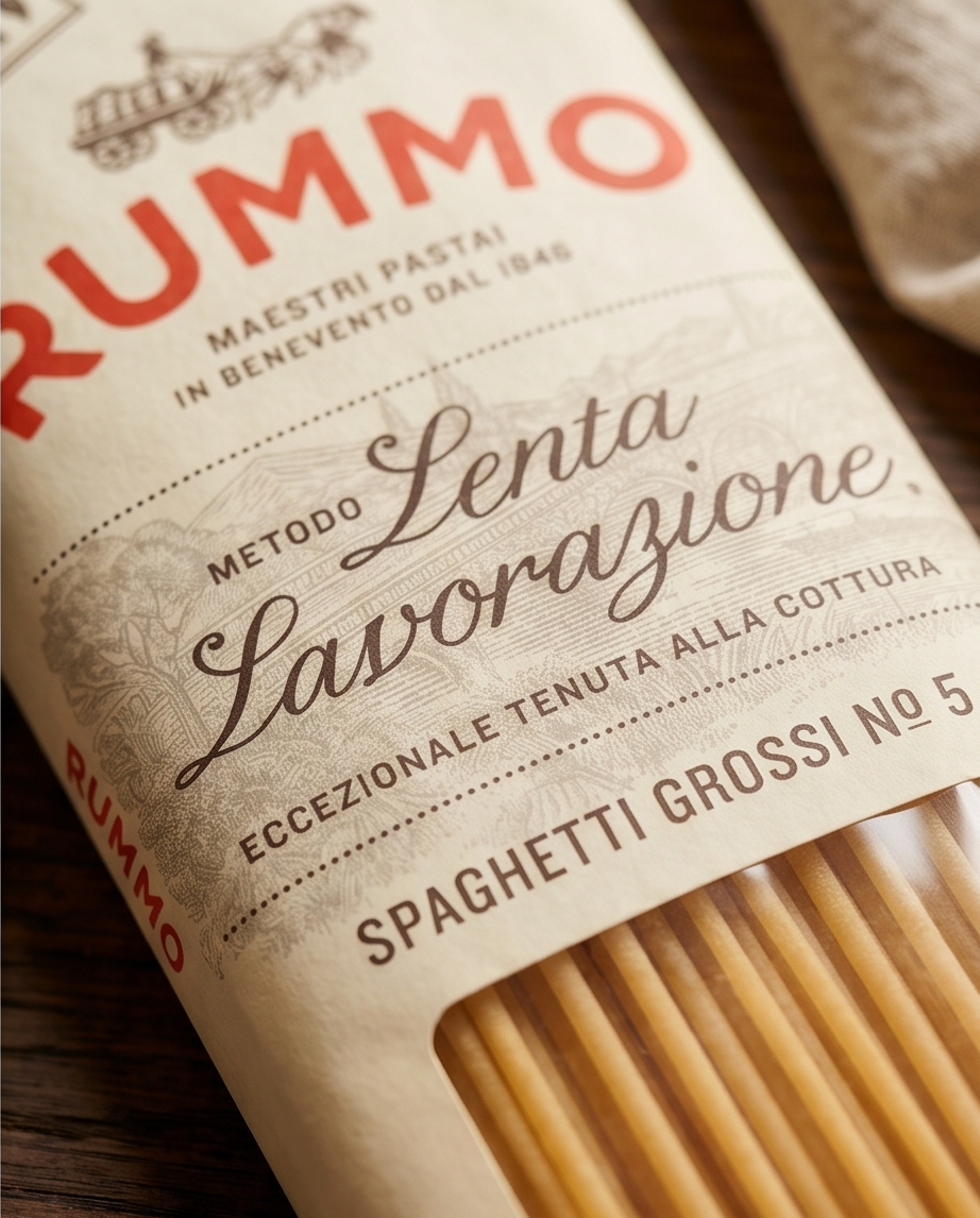 Rummo Spaghetti Grossi No. 5 – 500 g | Italienische Pasta | al bronzo