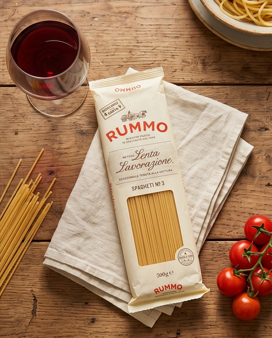 Rummo Spaghetti No. 3 – 500 g | Italienische Pasta | al bronzo
