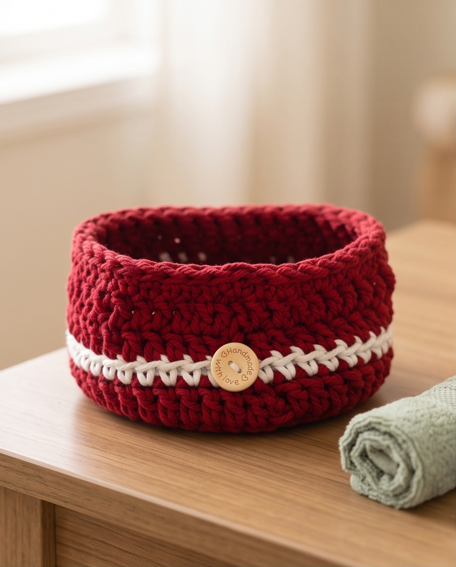 Handmade | Häkelkörbchen "Ruby" zur Aufbewahrung