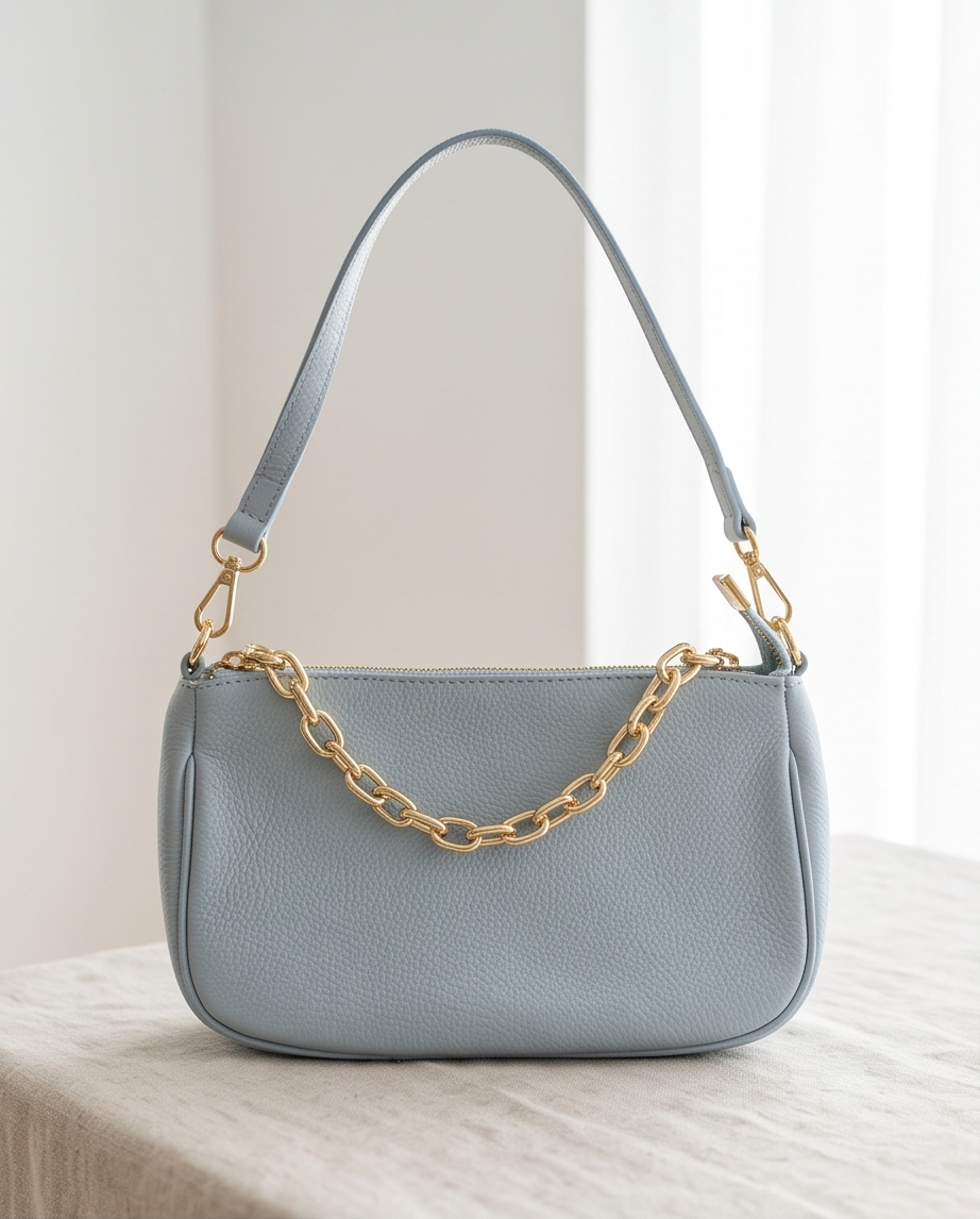 2nd Hand | hellblaue Handtasche "Milano" - neu und unbenutzt