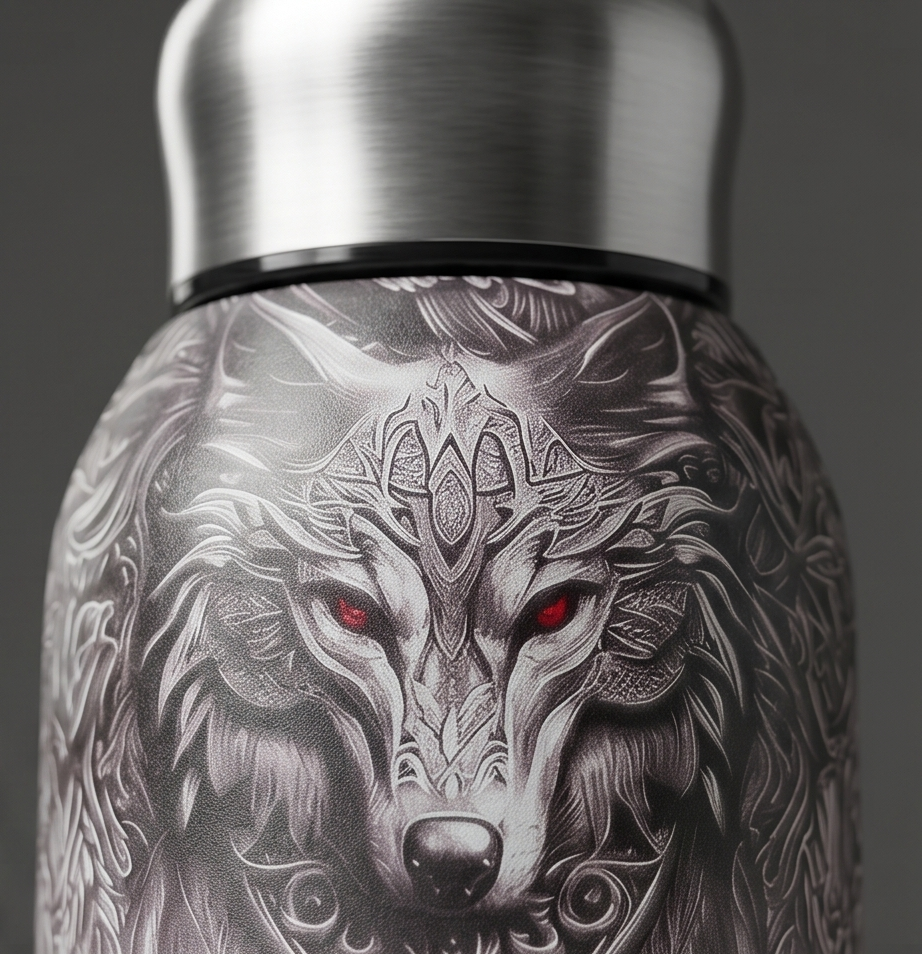 Thermo-Trinkflasche Edelstahl Isolierbecher Wolf & Rabe - 310 ml