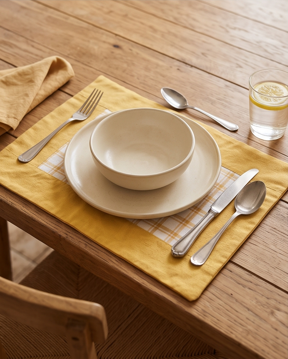 Handmade | 4er Tischset mit Landhaus-Charme