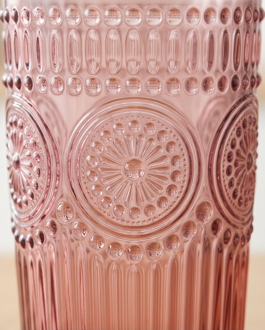 3er Set - Trinkgläser Vintage | Farbenfrohe Eleganz