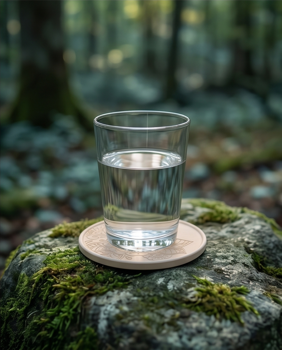 Handmade - Untersetzer aus Gips – für Glas & Tasse