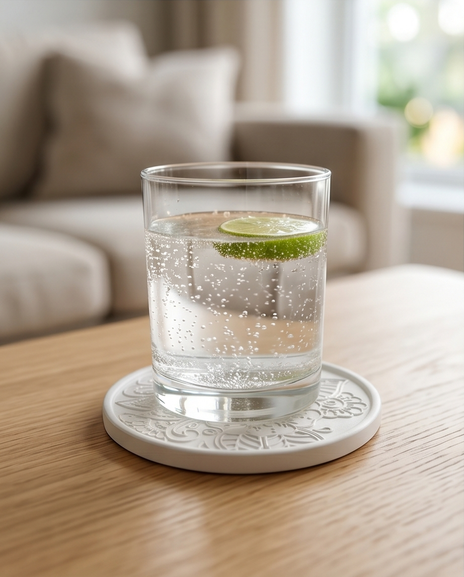 Handmade - Untersetzer aus Gips – für Glas & Tasse